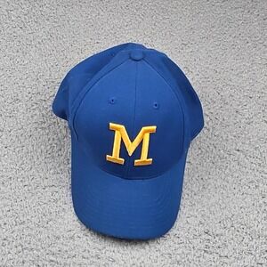 American Needle Baseball Cap Mens 7 1/4 Blue Milwaukee Brewers 1918 Cooperstown